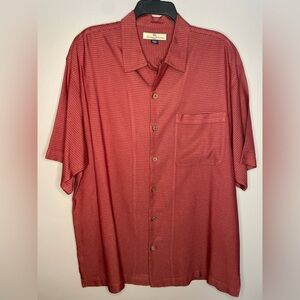 Tommy Bahama 100% Silk Shirt Mens Size Large